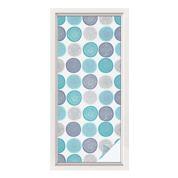 Dekorativna folija za staklo Geometrijski krugovi