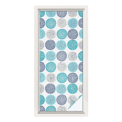 Dekorativna folija za staklo Geometrijski krugovi