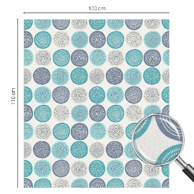 Dekorativna folija za staklo Geometrijski krugovi