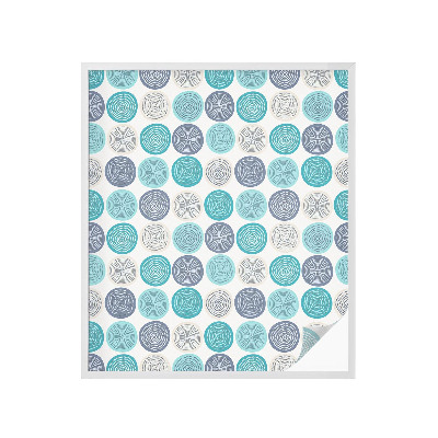 Dekorativna folija za staklo Geometrijski krugovi