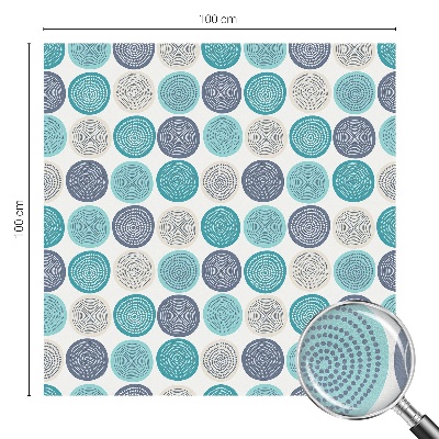 Dekorativna folija za staklo Geometrijski krugovi