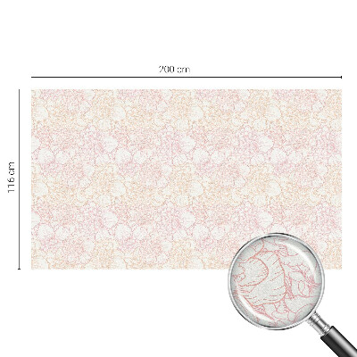 Mliječna folija za staklo vitraj Cvjetna elegancija