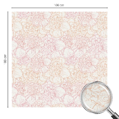 Mliječna folija za staklo vitraj Cvjetna elegancija