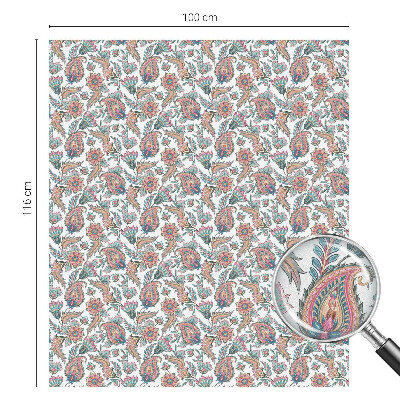 Samoljepljiva folija za staklo vitraj Cvjetna elegancija