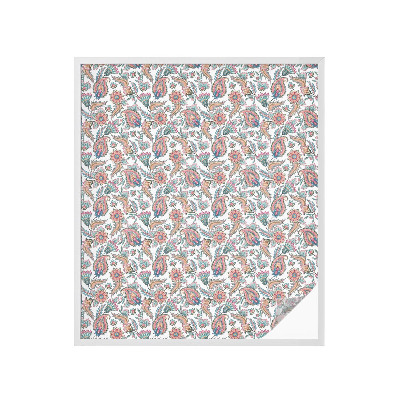 Samoljepljiva folija za staklo vitraj Cvjetna elegancija