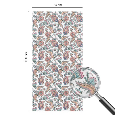 Samoljepljiva folija za staklo vitraj Cvjetna elegancija