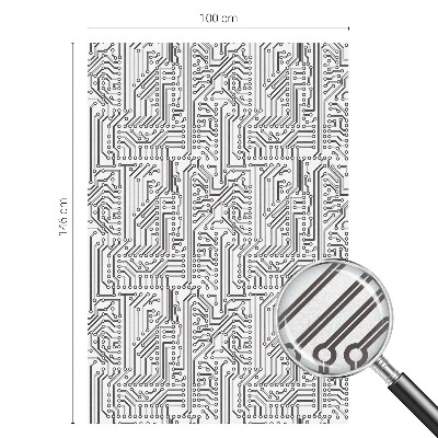 Mliječna folija za staklo vitraj Tehnička tema