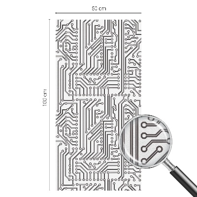 Mliječna folija za staklo vitraj Tehnička tema
