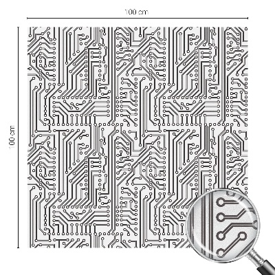 Mliječna folija za staklo vitraj Tehnička tema
