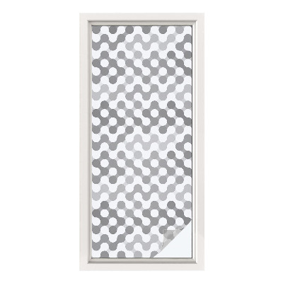 Mliječna folija za staklo vitraj Geometrija valova