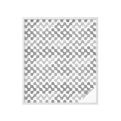 Mliječna folija za staklo vitraj Geometrija valova