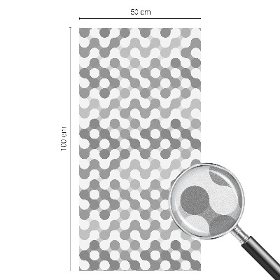 Mliječna folija za staklo vitraj Geometrija valova