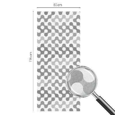 Mliječna folija za staklo vitraj Geometrija valova