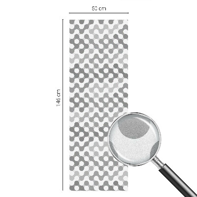 Mliječna folija za staklo vitraj Geometrija valova