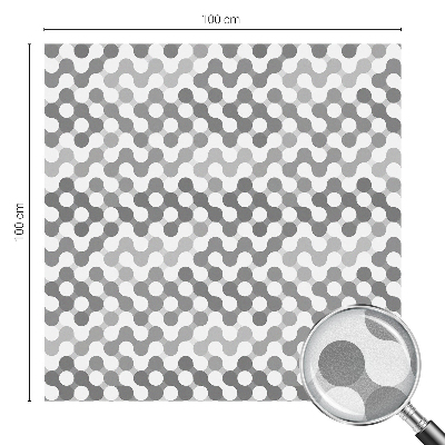 Mliječna folija za staklo vitraj Geometrija valova