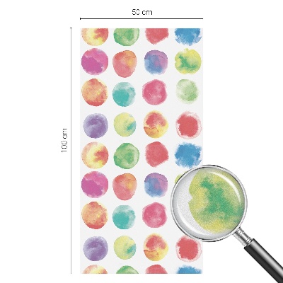 Folija za prozore zaštita od pogleda Šareni krugovi
