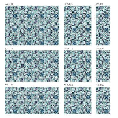 Mliječna folija za staklo vitraj Cvjetne pločice