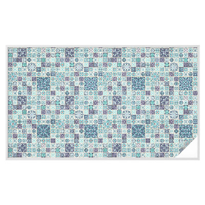 Mliječna folija za staklo vitraj Cvjetne pločice