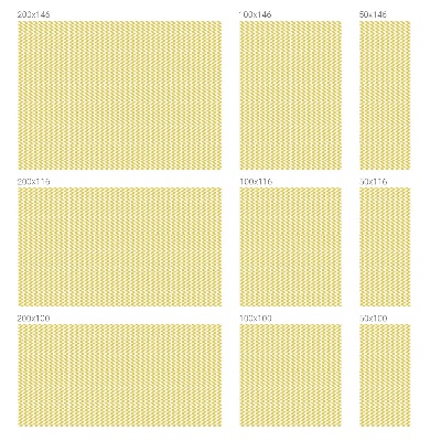 Mliječna folija za staklo vitraj Žuti cik-cak