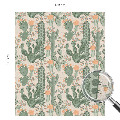 Samoljepljiva folija za staklo vitraj Zeleni sukulenti