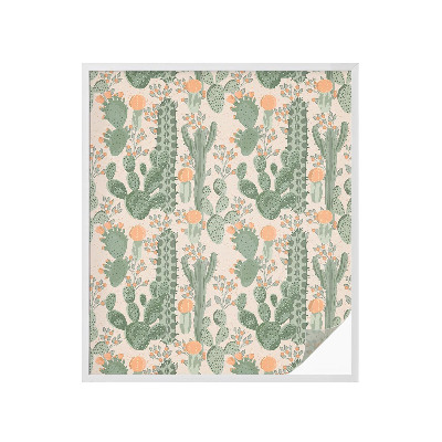 Samoljepljiva folija za staklo vitraj Zeleni sukulenti