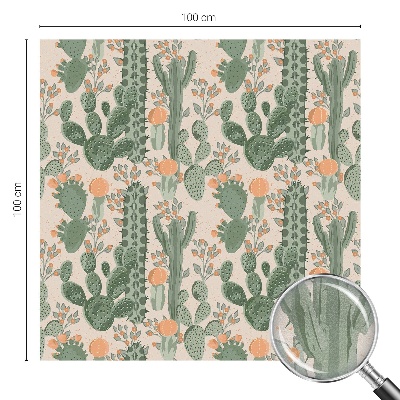 Samoljepljiva folija za staklo vitraj Zeleni sukulenti