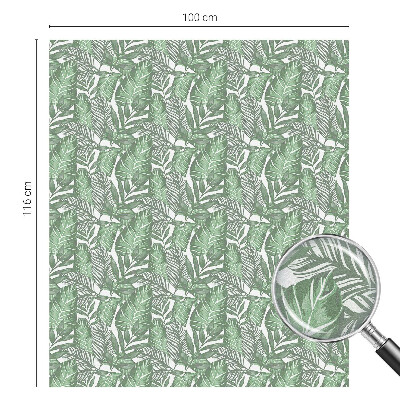 Mliječna folija za staklo vitraj Zelena harmonija