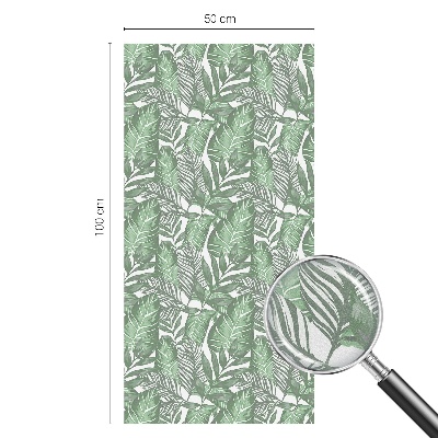 Mliječna folija za staklo vitraj Zelena harmonija