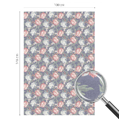 Samoljepljiva folija za staklo vitraj Cvjetna elegancija