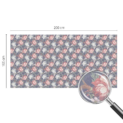 Samoljepljiva folija za staklo vitraj Cvjetna elegancija