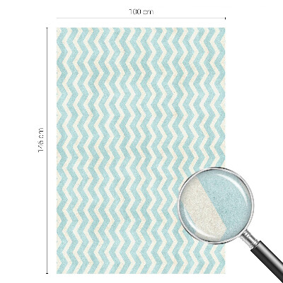 Dekorativna folija za staklo Plavi cik-cak