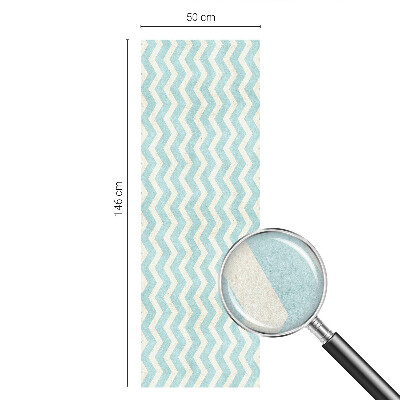 Dekorativna folija za staklo Plavi cik-cak