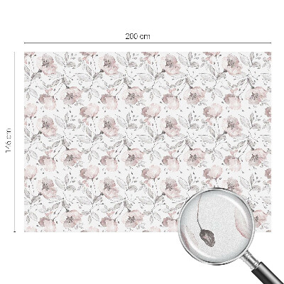 Mliječna folija za staklo vitraj Listovi ruže