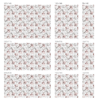 Mliječna folija za staklo vitraj Listovi ruže