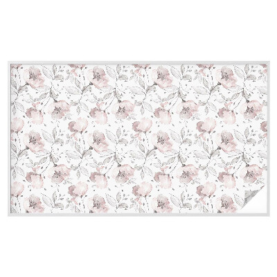 Mliječna folija za staklo vitraj Listovi ruže