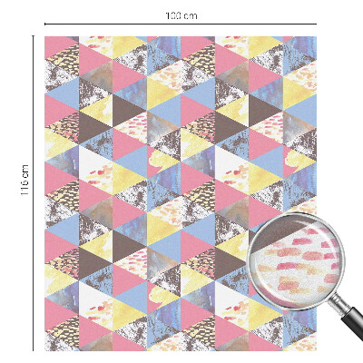 Samoljepljiva folija za staklo vitraj Šareni trokuti