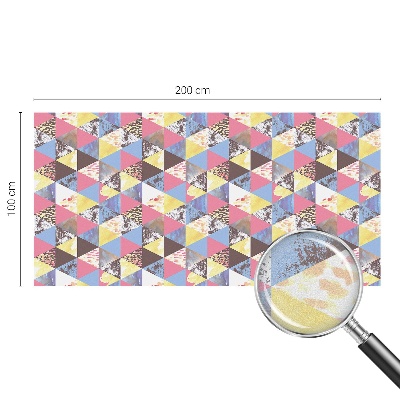 Samoljepljiva folija za staklo vitraj Šareni trokuti