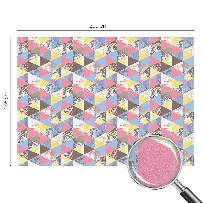 Samoljepljiva folija za staklo vitraj Šareni trokuti