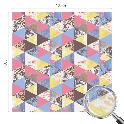 Samoljepljiva folija za staklo vitraj Šareni trokuti