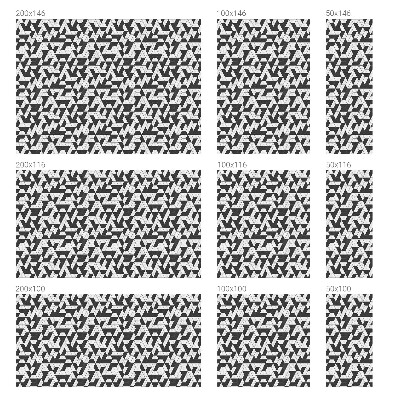 Folija za prozore zaštita od pogleda Geometrijske iluzije