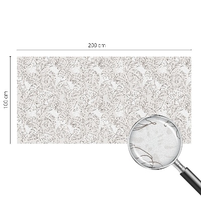 Mliječna folija za staklo vitraj Biljni ukras