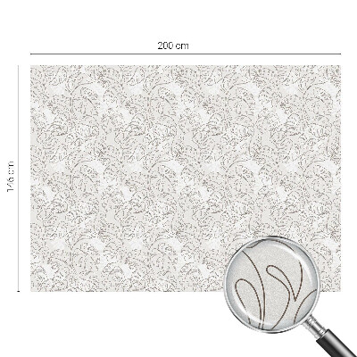 Mliječna folija za staklo vitraj Biljni ukras