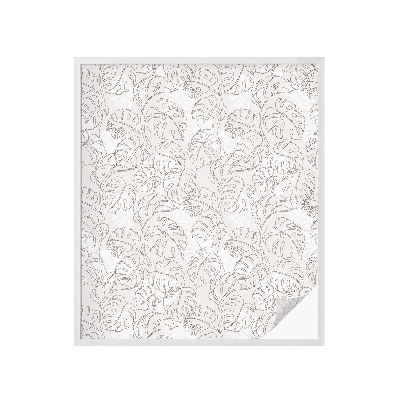 Mliječna folija za staklo vitraj Biljni ukras