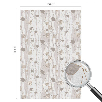 Samoljepljiva folija za staklo vitraj Elegantno lišće