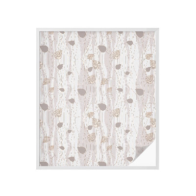 Samoljepljiva folija za staklo vitraj Elegantno lišće