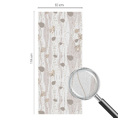 Samoljepljiva folija za staklo vitraj Elegantno lišće