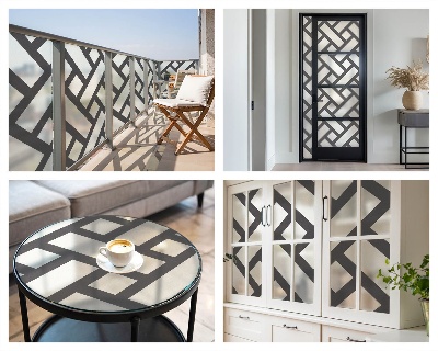 Folija za zaštitu od pogleda Ispreplitanje pravokutnika