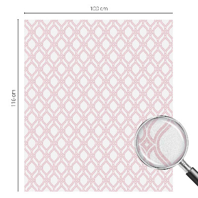 Mliječna folija za staklo vitraj Ružičaste linije