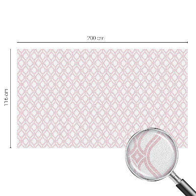 Mliječna folija za staklo vitraj Ružičaste linije