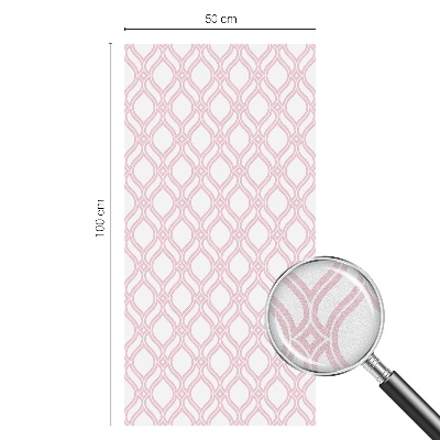 Mliječna folija za staklo vitraj Ružičaste linije